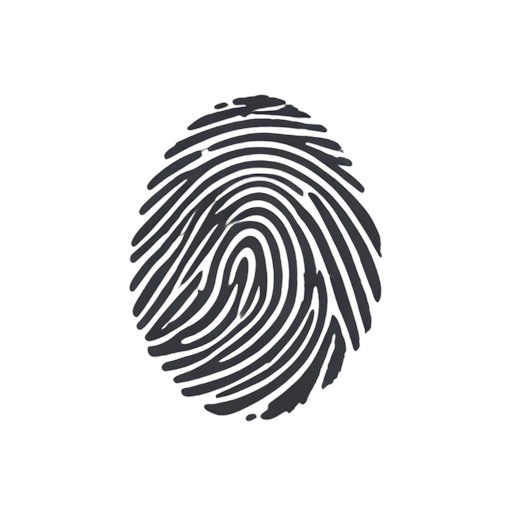 Flat Icon Fingerprint