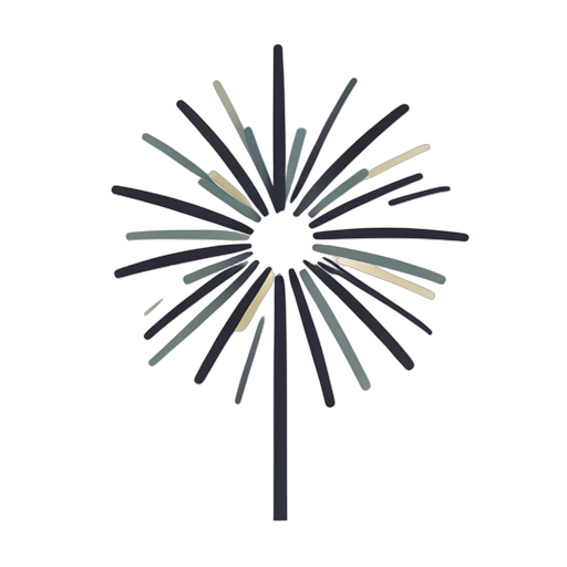 Flat Icon Firework