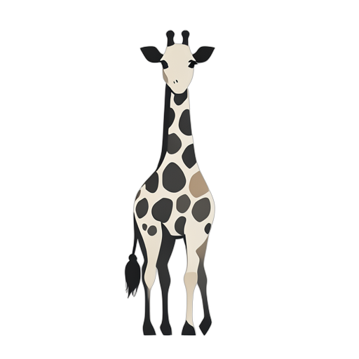 Flat Icon Giraffe