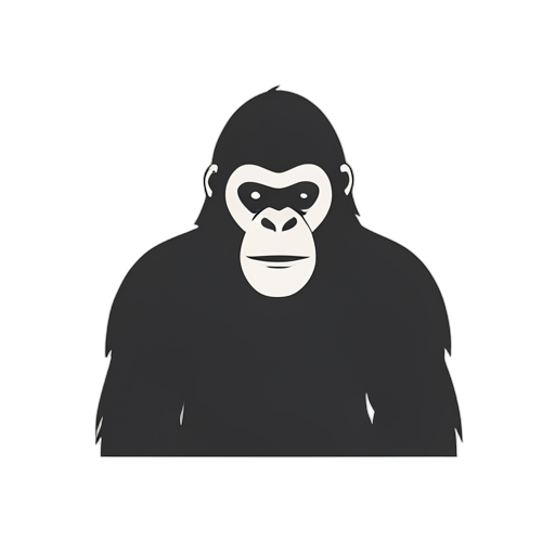 Flat Icon गोरिल्ला