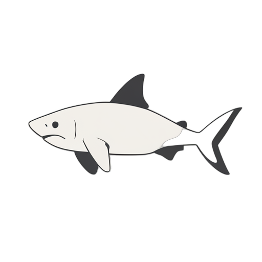 Flat Icon ホワイトシャーク