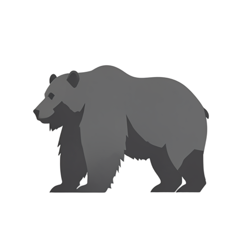 Flat Icon Grizzly Bear