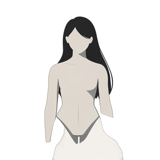 Flat Icon 머리카락