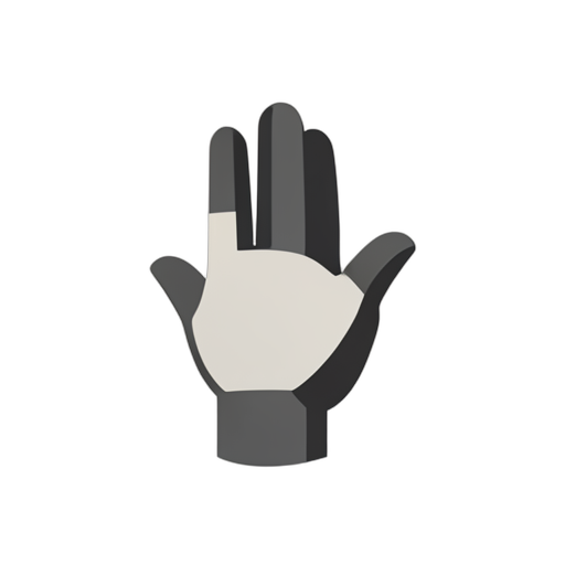 Flat Icon يد تلوح