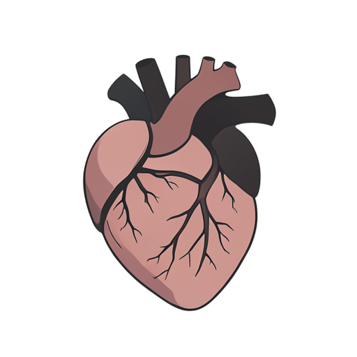 Flat Icon आंतरिक हृदय