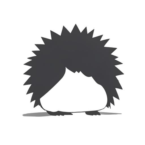 Flat Icon Hedgehog