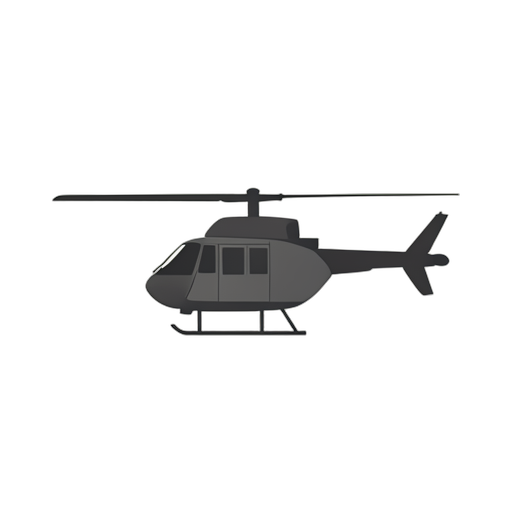 Flat Icon Helicopter