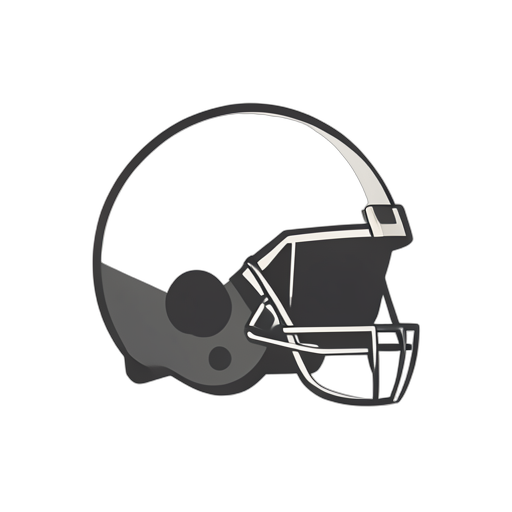 Flat Icon Casque de football