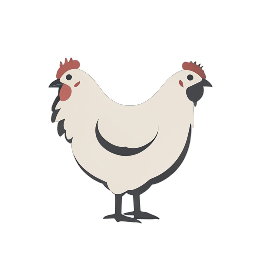 Flat Icon Galinha