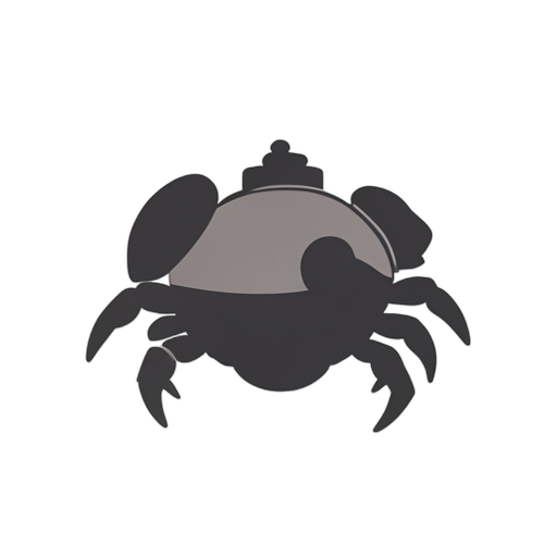 Flat Icon Hermit Crab