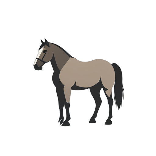 Flat Icon Farm Horse