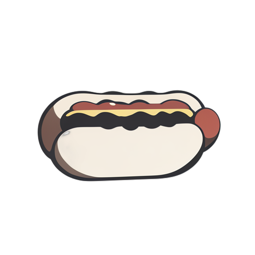 Flat Icon Hot Dog