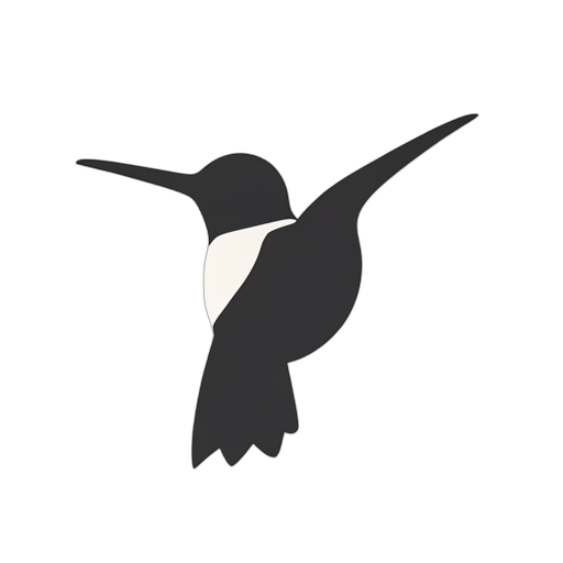 Flat Icon Hummingbird