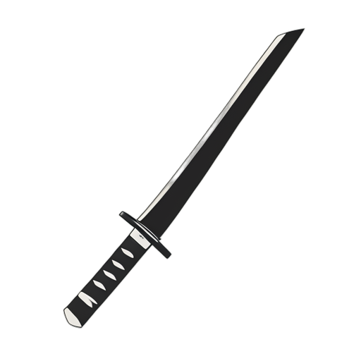 Flat Icon katana