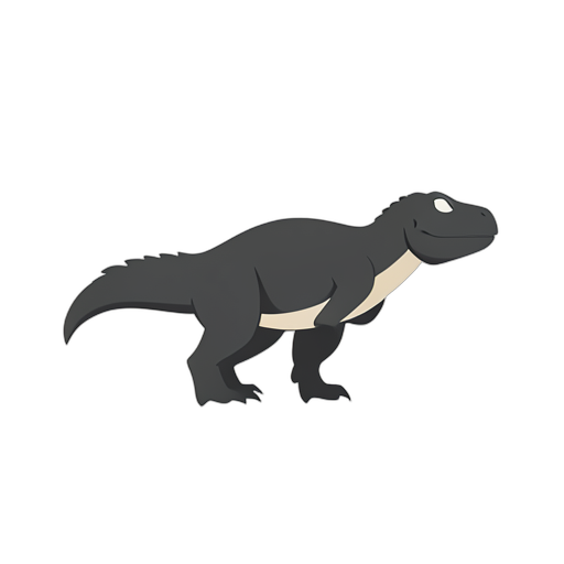 Flat Icon Dragón Komodo
