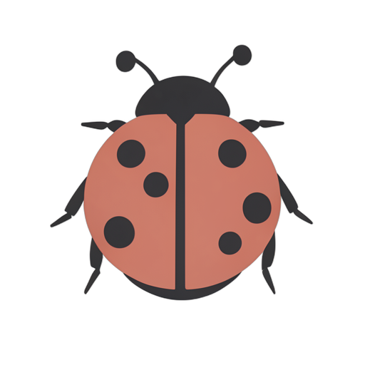 Flat Icon Ladybug