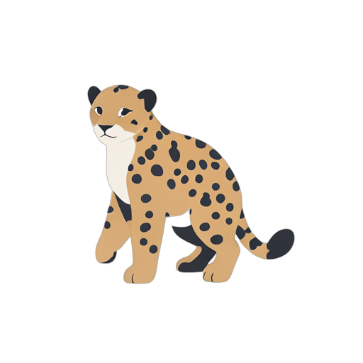 Flat Icon leopard