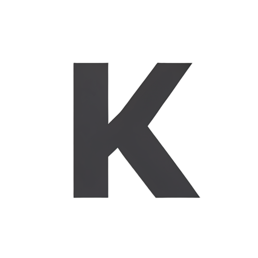 Flat Icon Letter K