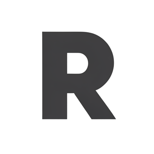 Flat Icon Letter R