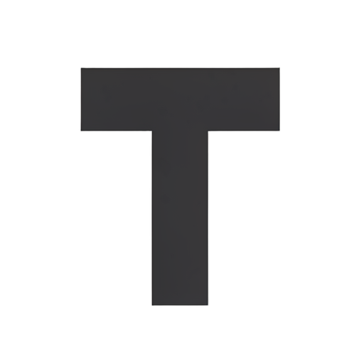 Flat Icon Буква T