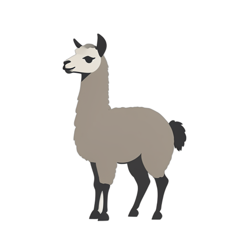 Flat Icon Llama
