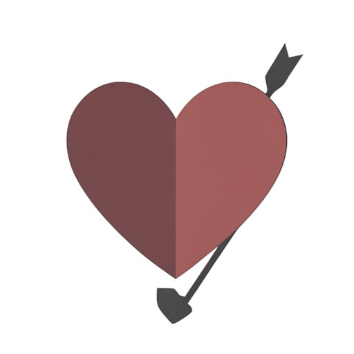 Flat Icon سهم الحب