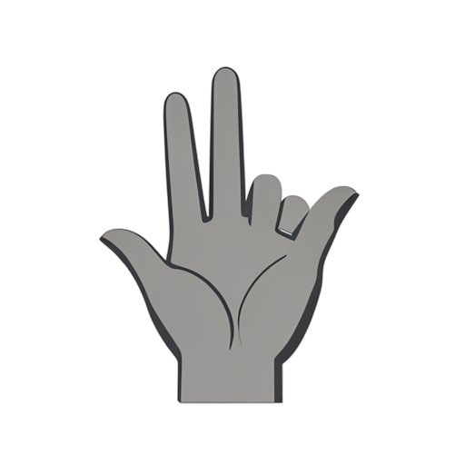 Flat Icon Tangan cinta