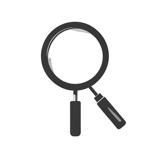 Flat Icon Magnifying Glass