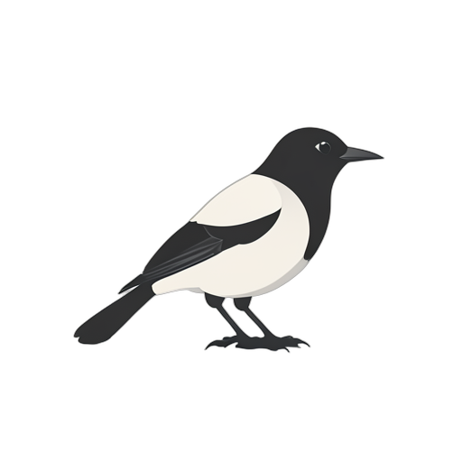 Flat Icon Magpie