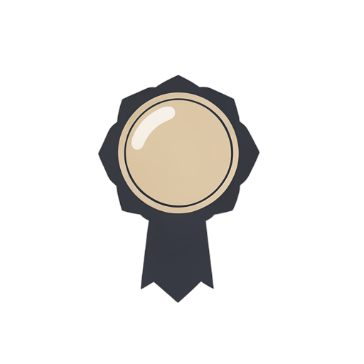 Flat Icon 학술 메달