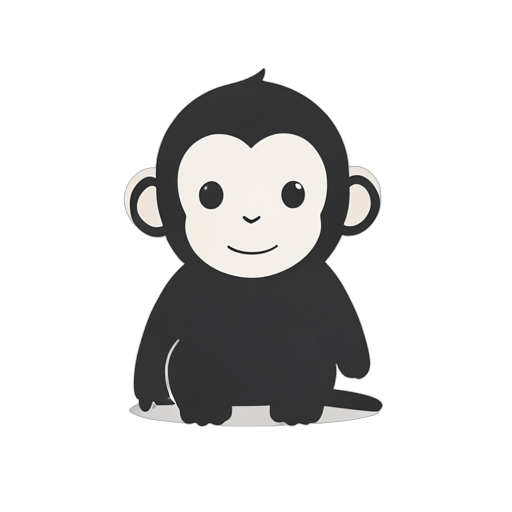 Flat Icon Macaco