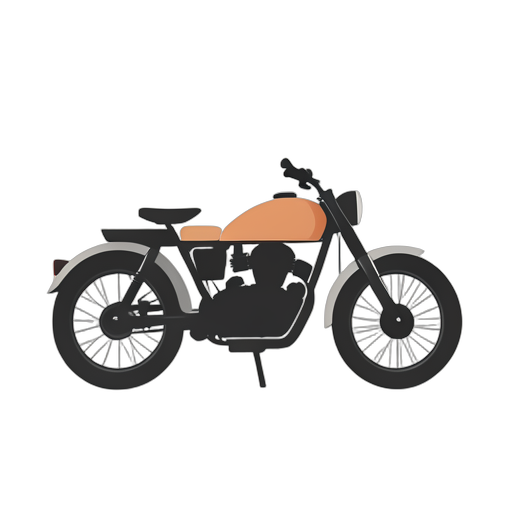 Flat Icon Motorcycle