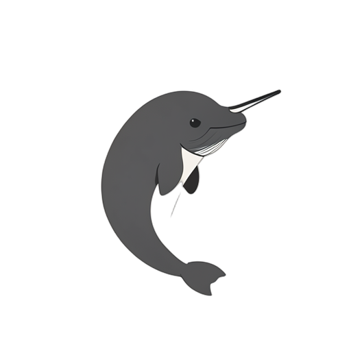 Flat Icon Narwhal