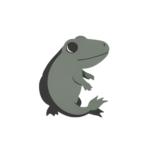 Flat Icon 도롱뇽