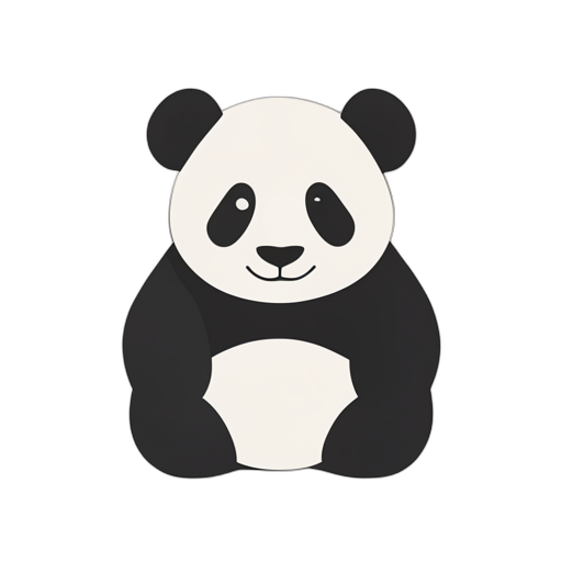 Flat Icon Panda