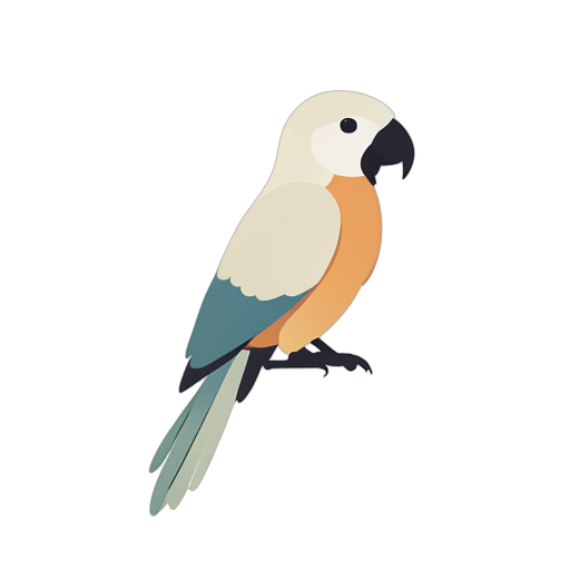 Flat Icon tavus kuşu