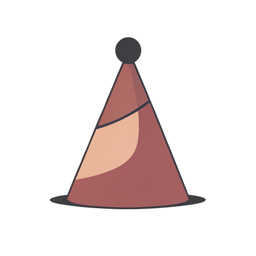 Flat Icon قبعة حفلة