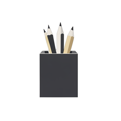 Flat Icon حامل أقلام