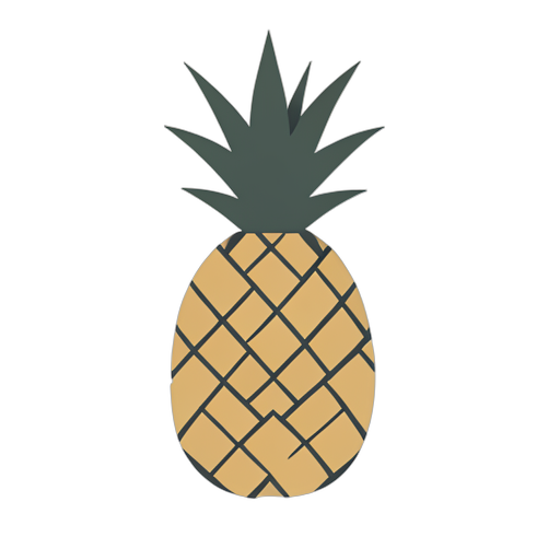 Flat Icon Pineapple