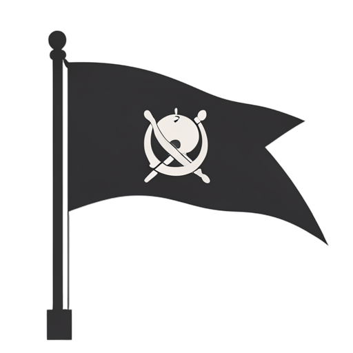 Flat Icon Pirate Flag