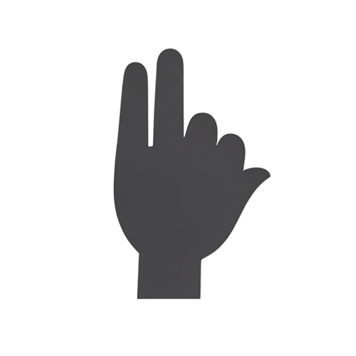 Flat Icon Menunjuk ke Bawah