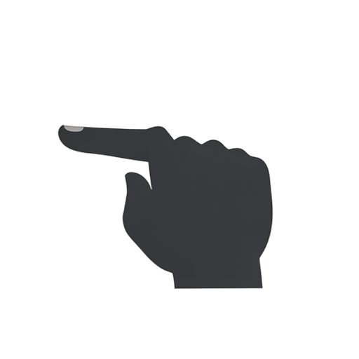 Flat Icon Pointing Left