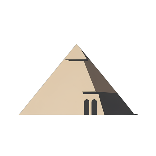 Flat Icon Piramide di Giza