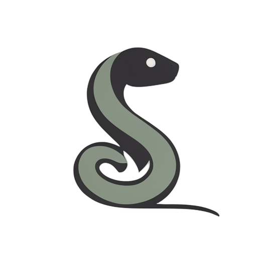 Flat Icon Serpent python
