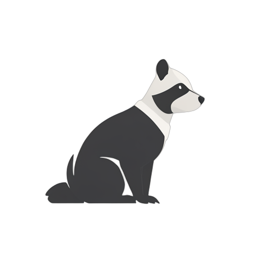 Flat Icon アライグマ