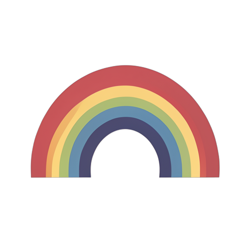 Flat Icon Pelangi