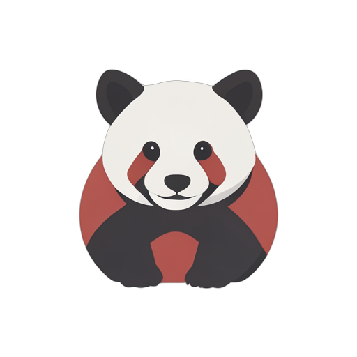 Flat Icon 赤熊猫