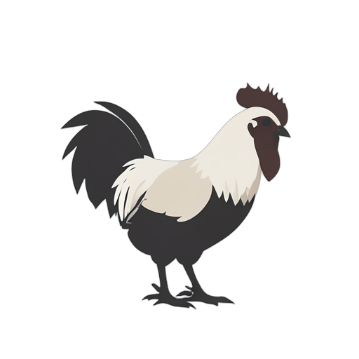 Flat Icon Rooster