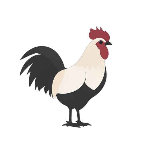 Flat Icon ไก่ตัวผู้