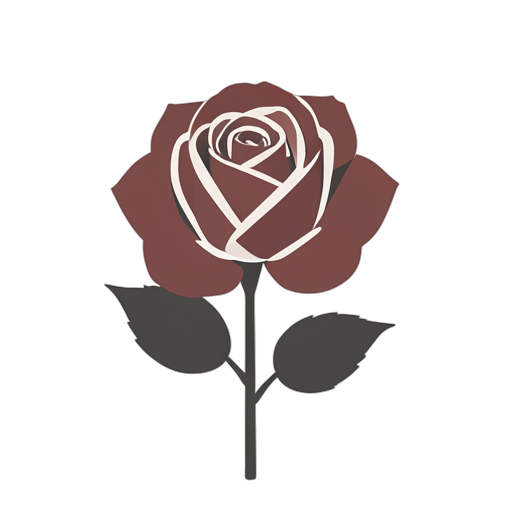 Flat Icon Rose